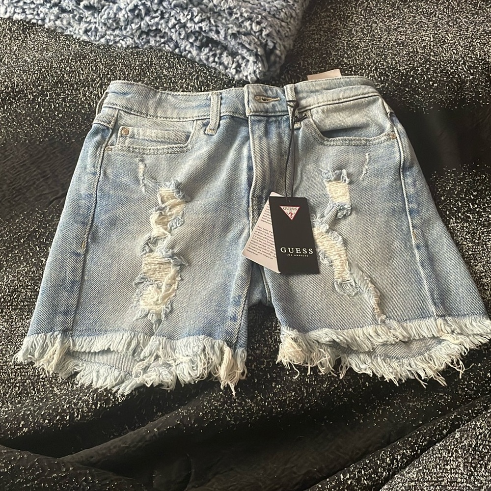 Brand new denim guess shorts